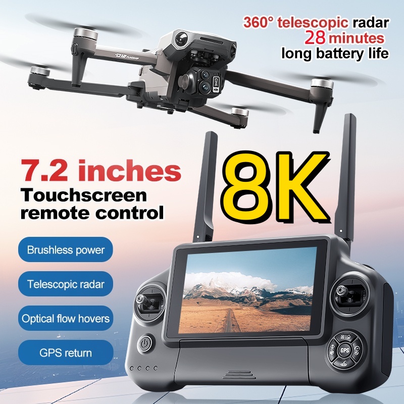 Drone Camera Night Vision - Drone RC con Gimbal a 3