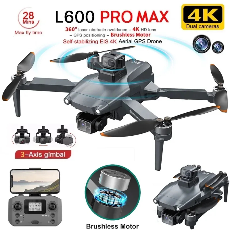 Drone Camera Professional - L600 PRO MAX GPS Drone Professionale