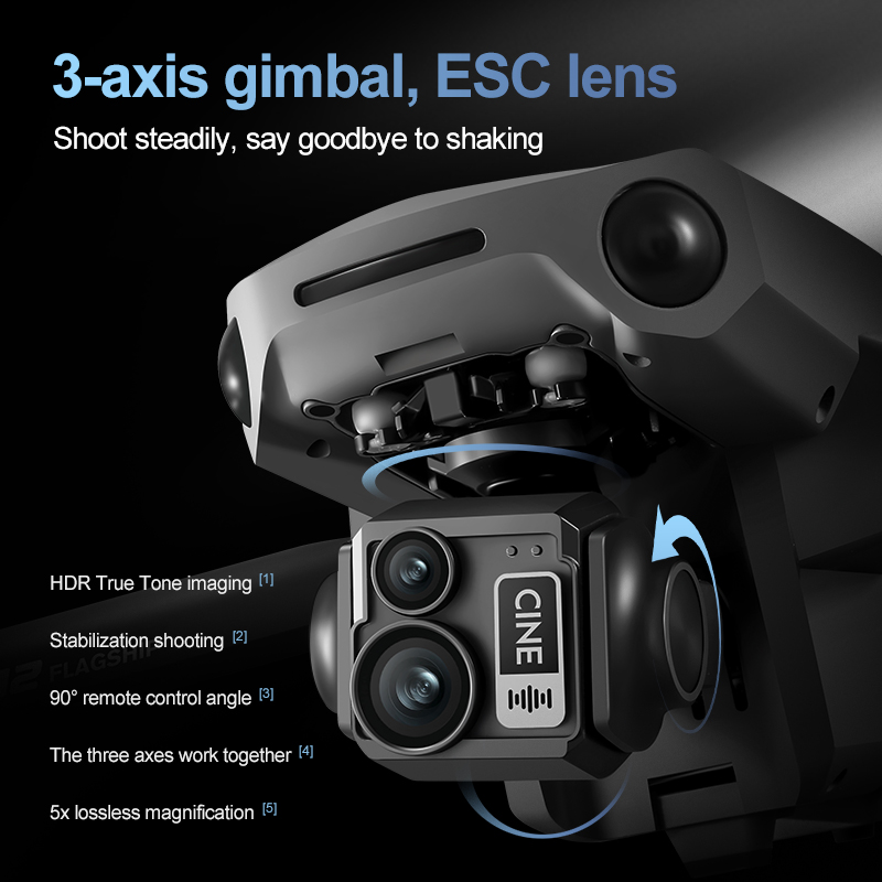 Drone RC con Gimbal a 3 Assi 8 - Drone Camera Night Vision recensione e prezzo
