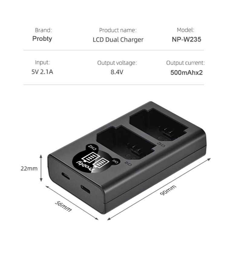 2200mAh NP-W235 NP W235 Batter - Drone Camera Action recensione e prezzo