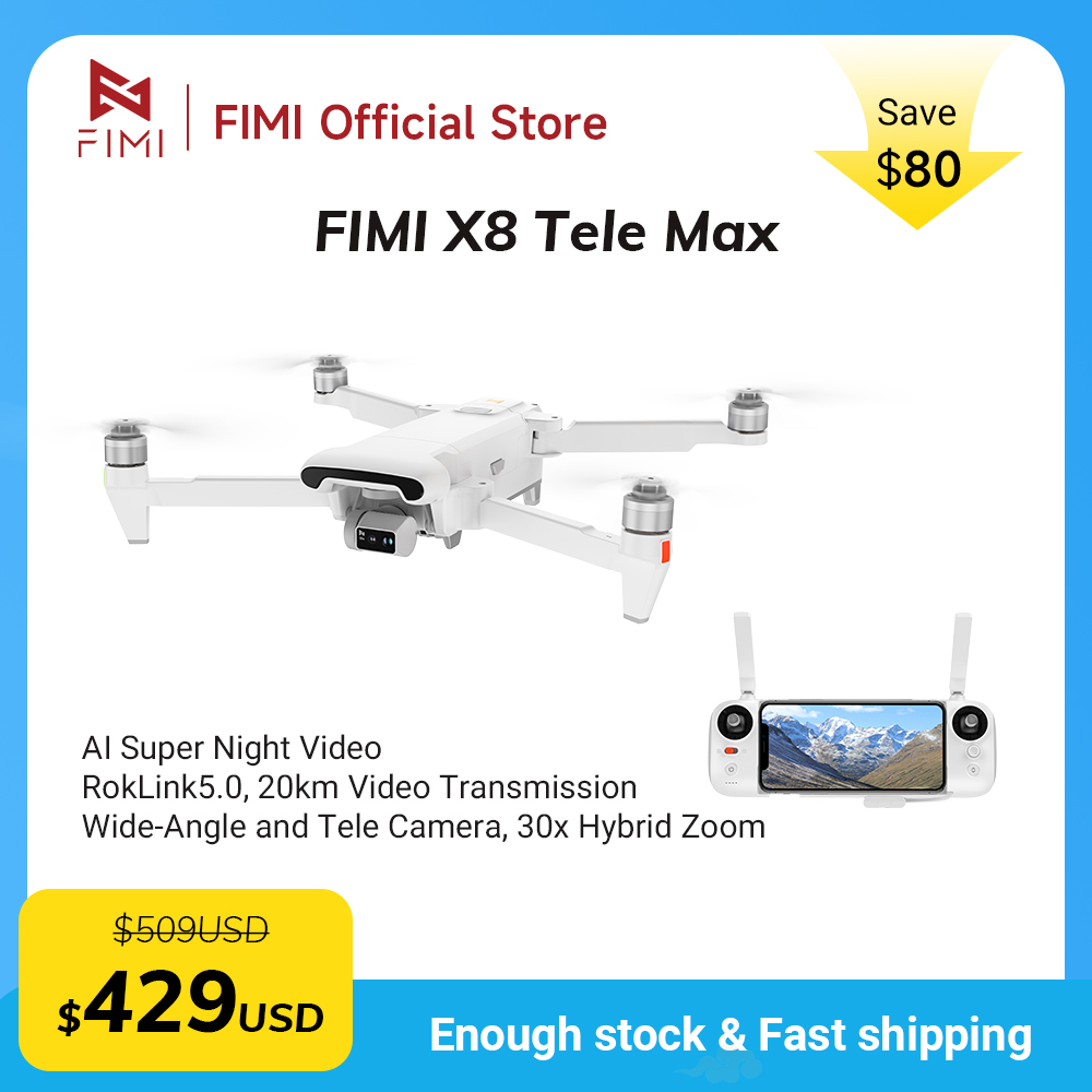 Drone FIMI X8 Tele Max con Tel - Drone Camera Wide Angle recensione e prezzo
